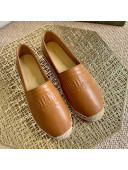 Dior Granville Espadrilles in Tan Brown Embossed Lambskin 2021