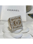 Chanel Pearl Crystal Ring 2021 110861