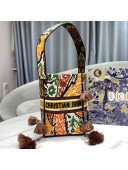 Dior D-Bubble Bucket Bag in Yellow Multicolor Dior Paisley Embroidery 2021