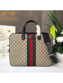 Gucci GG Canvas Briefcase ‎387102 Beige 2021