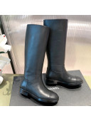 Chanel Calfskin High Boots G38174 Black 2021 