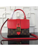 Louis Vuitton Monogram Canvas & Leather One Handle Bag Red 2018