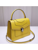 Bvlgari Serpenti Forever Medium Top Handle Bag 289835 Yellow 2021