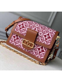 Louis Vuitton Dauphine MM Monogram Print Canvas Shoulder Bag M57211 Brown 2020