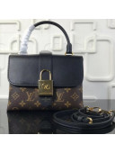 Louis Vuitton Monogram Canvas & Leather One Handle Bag Black 2018