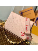 Louis Vuitton Coussin PM Shoulder Bag in Monogram Leather M58739 Pink Fall in Love 2021 