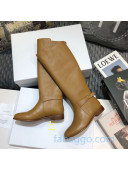 Dior Empreinte Hight Boots in Tan Brown Soft Calfskin 2020