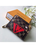 Louis Vuitton Transformed Damier Canvas Trompe l’oeil M63834 Zippy Coin Purse 2019