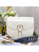 Dior Large Bobby Calfskin Shoulder Bag White 2020