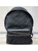 Dior Men's Large Voyage Backpack in Black Dior Oblique Jacquard 2019