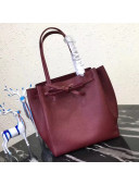 Celine Small Cabas Phantom in Soft Grained Calfskin Burgundy 2018