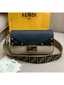 Fendi Baguette Studs Flap Shoulder Bag Light Beige 2019