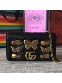 Gucci GG Marmont Animal Studs Mini Bag 488426 Black 2017