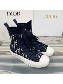 Dior Walk'n'Dior Boot Sneakers in Navy Blue Oblique Knit 2020