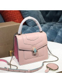 Bvlgari Serpenti Forever Mini Top Handle Bag Pastel Pink/Blue 2021