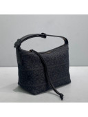 Loewe Small Cubi bag in Anagram jacquard and calfskin Dark Grey 2021