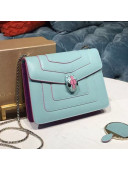 Bvlgari Serpenti Forever Mini Crossbody Bag Pastel Blue/Pink 2021