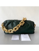 Bottega Veneta The Chain Pouch Bag with Square Ring Chain Strap Raintree Green 2021