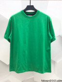 Bottega Veneta Cotton Reversible T-shirt BVT111902 Green/Black 2021(For men and women)