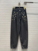 Chanel Jeans with Badges CHJ40110 Black 2022