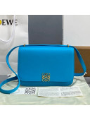 Loewe Medium Goya bag in silk calfskin Cyan Blue 2021