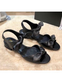 Chanel Lambskin Knot Sandals G35298 Black 2020