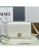 Loewe Small Goya bag in silk calfskin Soft White 2021