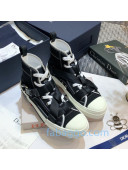 Dior B23 Nylon High-top Sneakers with Cross Straps Black 2020 (For Women and Men)