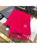 Chanel Cashmere Scarf 32x180cm Red 2021 21100751