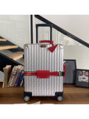 Fendi x Rimowa FF Silver Luggage Red Band 20/26/29 inches 2019