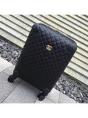 Chanel Quilted Calfskin Luggage 20 Inch with Gold Hardware 2019