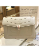 Bvlgari Serpenti Forever Medium Shoulder Bag White/Pink 2021