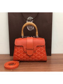 Goyard Saigon Mini Flap Top Handle Bag Orange