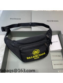 Balenciaga Logo Canvas Belt Bag Black 2021 19