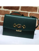 Gucci Zumi Grainy Leather Small Shoulder Bag 576388 Green 2019