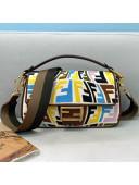 Fendi Baguette Medium Bag in FF Fish-Eye Embroidered Canvas Multicolor 2021 8381