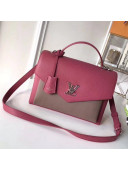 Louis Vuitton Calfskin My Lockme Bag Fuchsia Taupe