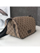 Gucci GG Canvas Shoulder Bag Beige/Black/Grey 2020