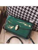 Bvlgari Serpenti Forever Patent Small Shoulder Bag 22cm Green 2021