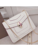 Bvlgari Serpenti Forever Small Bag 20cm 34559 White 2021