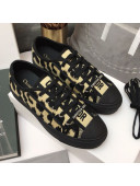 Dior Walk'n'Dior Sneakers in Beige Multicolor Mizza Embroidered Cotton 2021