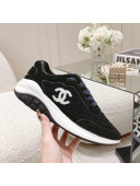 Chanel Shearling Sneakers Black 2021 112271