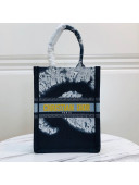 Dior Vertical Book Tote in Blue Universe Embroidery 2020