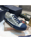 Dior B23 Low-top Sneakers in Navy Blue Oblique Canvas 38 2020 (For Women and Men)