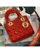 Dior MY ABCDior Small Bag in Red Patent Leather 2020