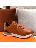 Hermes Patchwork Sneakers Brown 2021 06 (For Women and Men)