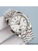 Rolex Datejust Watch 41mm for Men 2022 Top Quality Silver/White