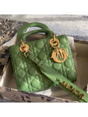 Dior MY ABCDior Small Bag in Bright Green Cannage Lambskin 2020