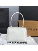 Jil Sander Goji Calfskin Frame Mini Shoulder Bag White 2021 7166 