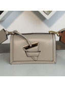 Loewe Barcelona Mini Bag in Box Calfskin Light Grey 2021